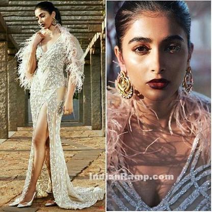 Pooja Hegde in Falguni and Shane Peacock split Gown, Actress, Bollywood, Western Dresses | Indian Fashion Updates | Scoop.it