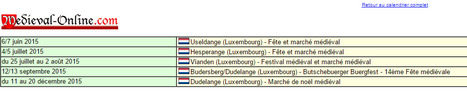 Calendrier des fêtes et marchés médiévaux - Luxembourg | Festivals Celtiques et fêtes médiévales | Scoop.it