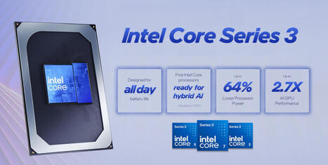 Intel Core Series 3 "Wildcat Lake" processor family launched for entry-level laptops and Edge AI systems - CNX Software | Embedded Systems News | Scoop.it