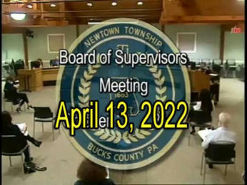 13 April 2022 Board of Supervisors Meeting Summary | Newtown News of Interest | Scoop.it