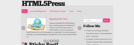 Blogging gratuit - HTML5Press - Un thème Wordpress Gratuit en HTML5 et CSS3 - WP Themes Pro | Actualités Top | Scoop.it