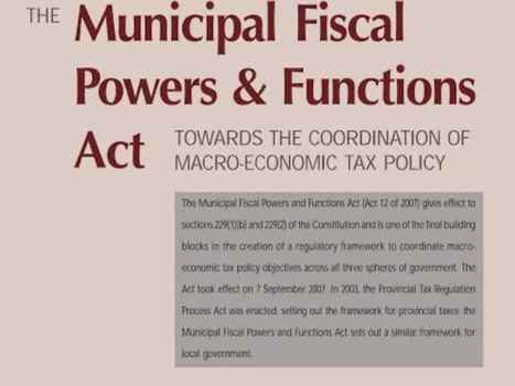 The Municipal Fiscal Powers & Functions Act - TOWARDS THE COORDINATION OF MACRO-ECONOMIC TAX POLICY | AGENDA 21 & AGENDA 2030: New Urban Agenda, Decentralisation, Local Governments, Cantons (Welfare State System) | Scoop.it