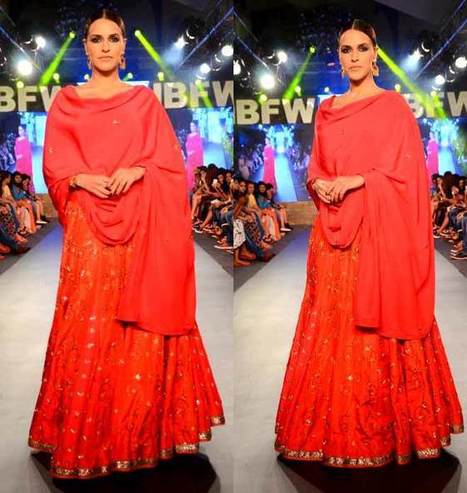 Showstopper: Gorgeous Neha Dhupia Walks The Ramp For Sangeetha Sharma At India Beach Fashion Week | Celebrity Fashion Trends | Scoop.it