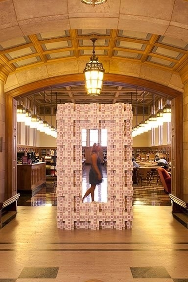 An origami fractal made out of 50,000 business cards is the first physical representation of the Mosely Snowflake | Amazing Science | Scoop.it