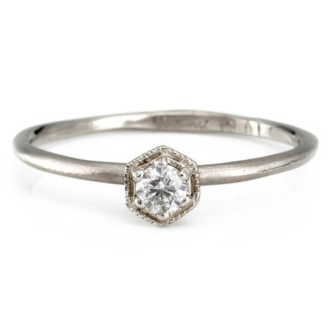 Beautiful 18k White Gold White Diamond Ring | Fashion | Scoop.it