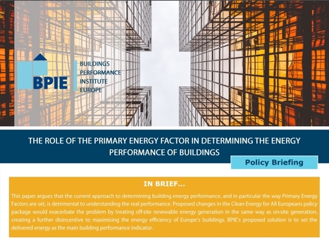 Il ruolo del fattore di energia primaria nel determinare le prestazioni energetiche degli edifici | Sostenibilità Ambientale ed Efficienza Energetica degli Edifici | Scoop.it