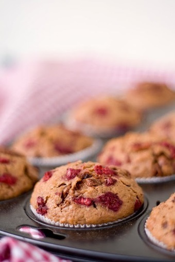 feines gemüse: Himbeer-Nougat-Muffins | Brownies, Muffins, Cheesecake & andere Leckereien | Scoop.it