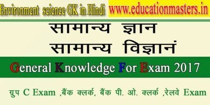 Environment Gk In Hindi For All Government Exam