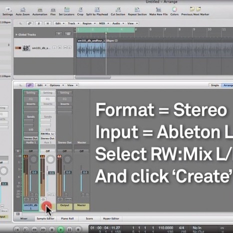 Tutorial - ReWiring Ableton & Logic | G-Tips: Logic Pro | Scoop.it