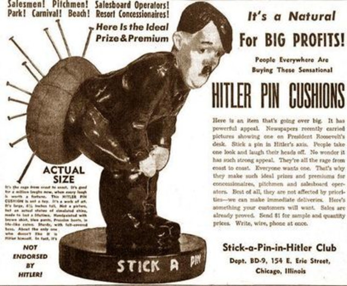 Hitler Pin Cushions | Kitsch | Scoop.it