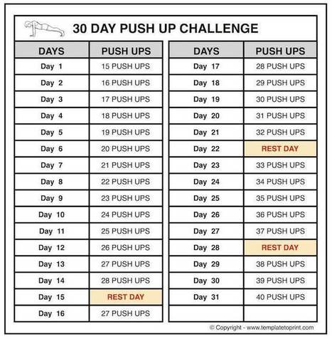 push up workout challenge