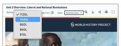 The OER Project offers the same social studies texts in different lexile levels &ndash; for free! | Creative teaching and learning | Scoop.it