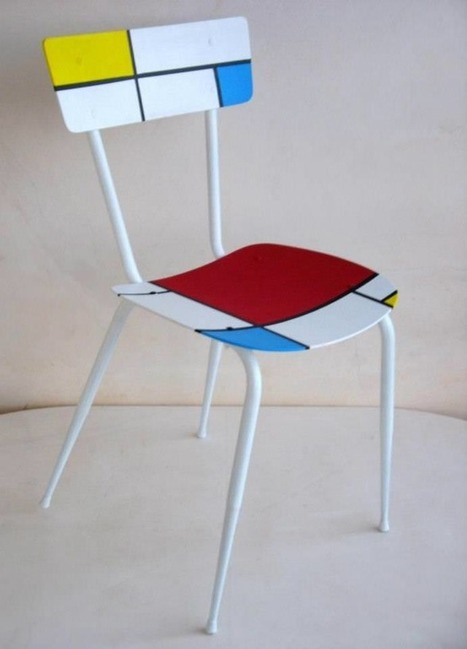 Recycled Chair Mondrian | 1001 Recycling Ideas ! | Scoop.it
