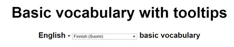 Basic vocabulary - English to Finnish | Human Interest | Scoop.it
