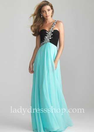 Night Moves One Shoulder Prom Dress