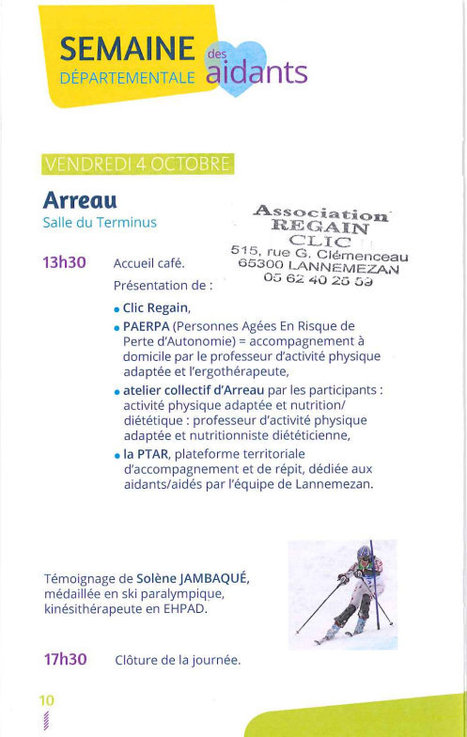 Semaine départementale des aidants : rencontre à Arreau le 4 octobre  | Vallées d'Aure & Louron - Pyrénées | Scoop.it