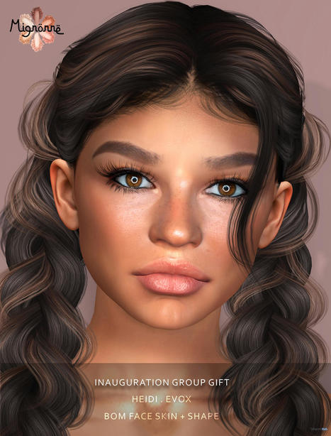 Heidi Skin For Lelutka EvoX February 2023 Group Gift by Mignonne | Teleport Hub - Second Life Freebies | Second Life Freebies | Scoop.it
