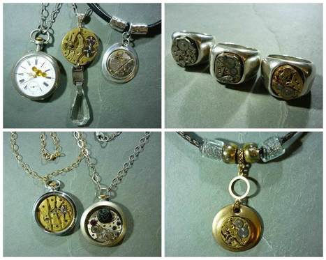 Piece Of Time: Jewels from Upcycled Watch Parts | 1001 Recycling Ideas ! | Scoop.it