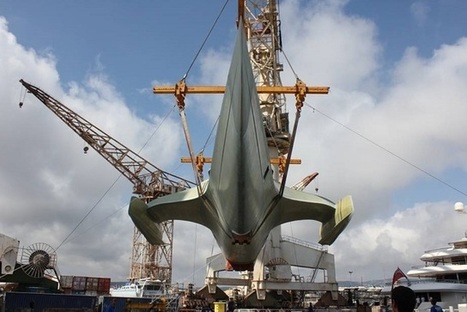 Commande du Mozambique : la coque du 1er patrouilleur trimaran Ocean Eagle 43 construite par H2X pour CMN va quitter la Ciotat pour Cherbourg | DEFENSE NEWS | Scoop.it