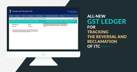 In terms of GST ITC Reversals and Reclaims, how does the ECRRS Work | Tax Professional Blogs | Scoop.it