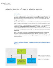 Adapative Learning | CogBooks -White Papers | Information and digital literacy in education via the digital path | Scoop.it