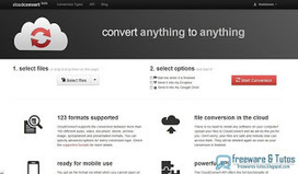 CloudConvert : un nouvel outil de conversion de fichiers en ligne prometteur | DIGITAL LEARNING | Scoop.it