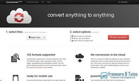CloudConvert : un nouvel outil de conversion de fichiers en ligne prometteur | Technologie Au Quotidien | Scoop.it