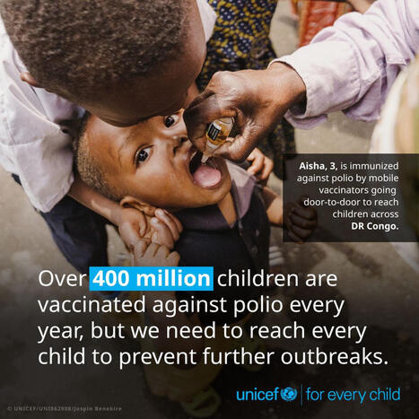 #worldpolioday | UNICEF | 17 comments | H&eacute;sitations Vaccinales: Observatoire HESIVAXs | Scoop.it