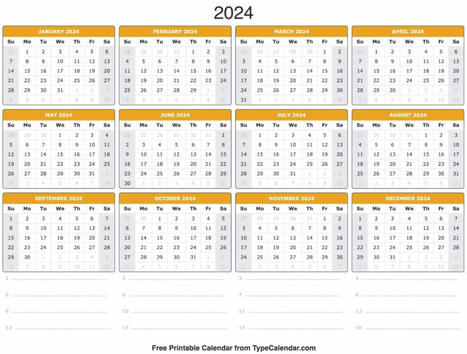 2024 Calendar: Free Printable Calendar With Holidays | Printable Calendars 2023 | Scoop.it