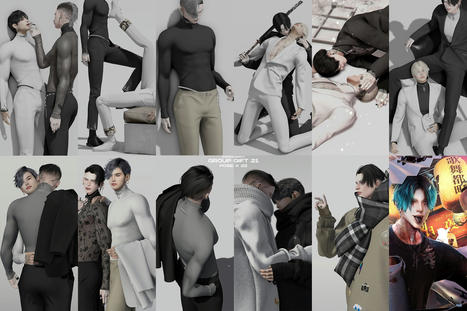 Pose Pack #21 January 2023 Group Gift by Dope+Mercy | Teleport Hub - Second Life Freebies | Second Life Freebies | Scoop.it