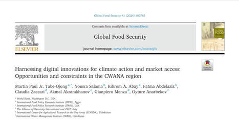 Harnessing digital innovations for CLIMATE action and market access: Opportunities and constraints in the CWANA region | CIHEAM Press Review | Scoop.it