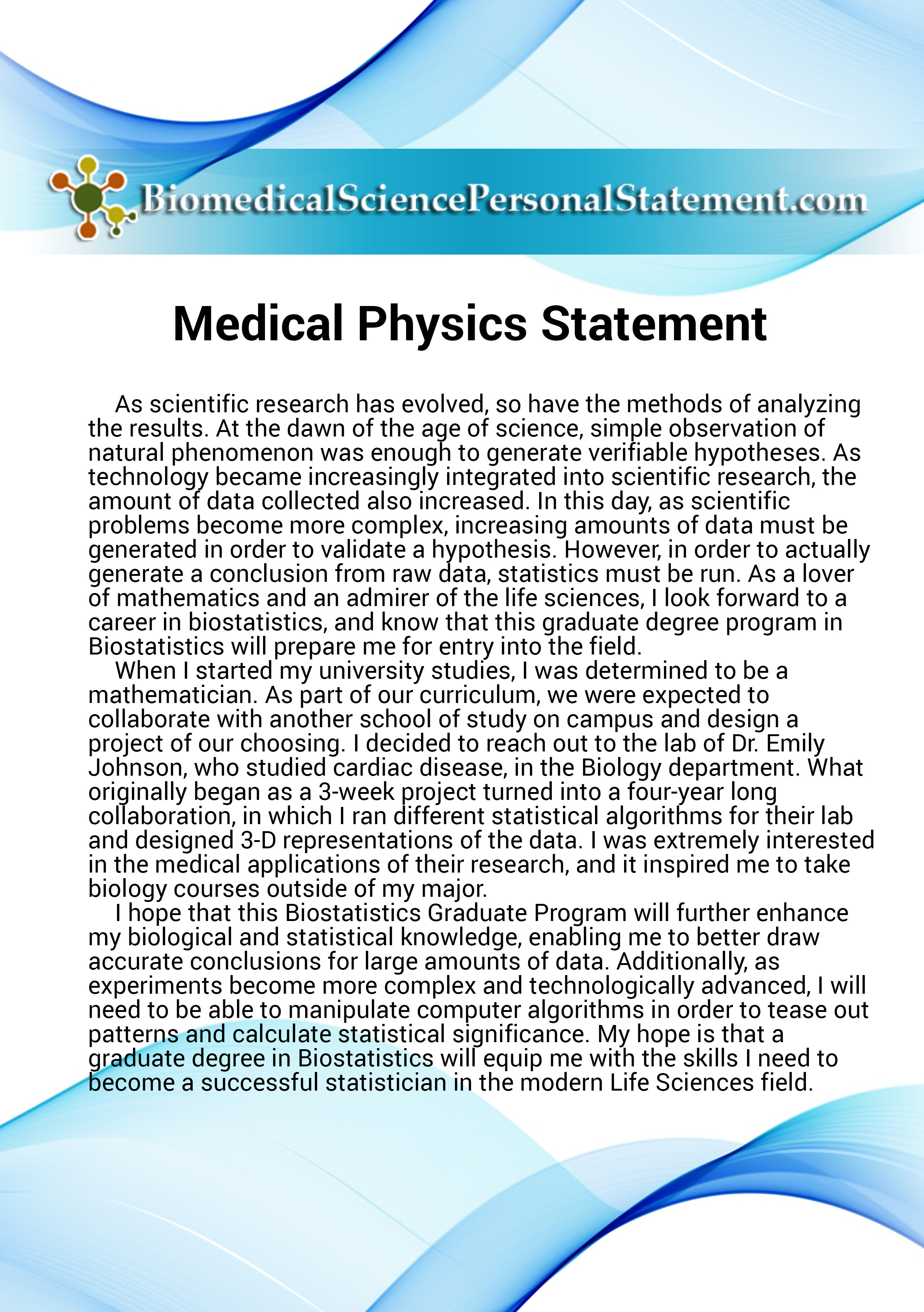 Why Physics Personal Statement