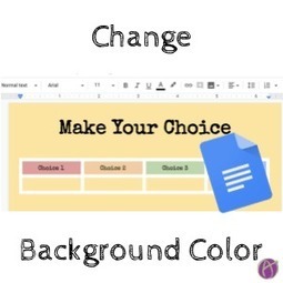 Google Docs: Change Background Color | Moodle and Web 2.0 | Scoop.it