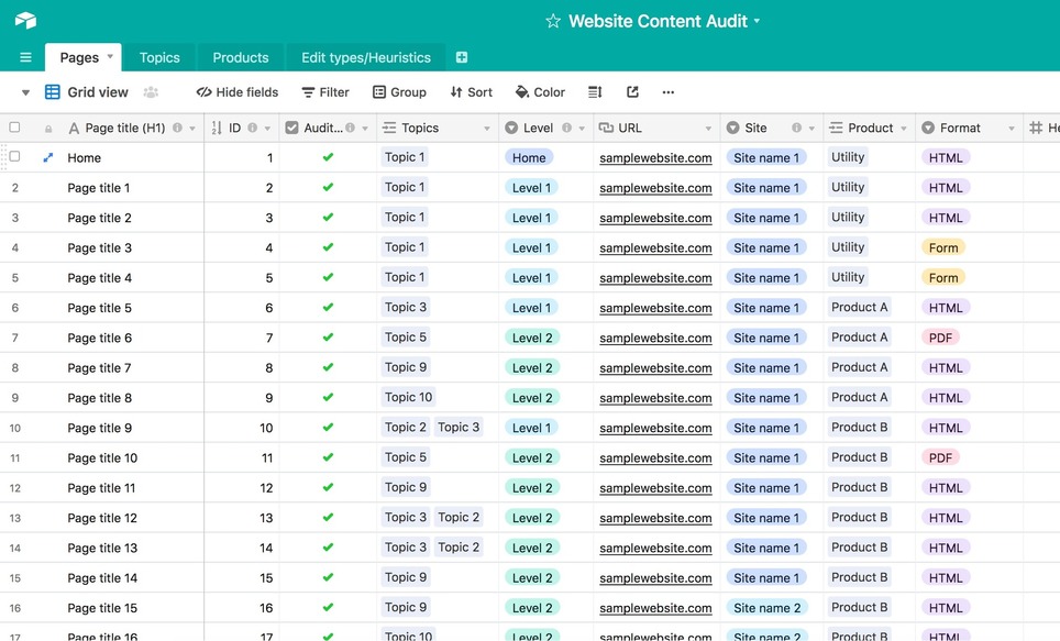 How to Use Airtable for Content Audits, Part 1 | Marketing de contenidos, artículos seleccionados por Eva Sanagustin | Scoop.it