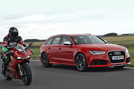 Audi RS6 vs Ducati 1199 Panigale R: car vs bike video | Ductalk: What's Up In The World Of Ducati | Scoop.it