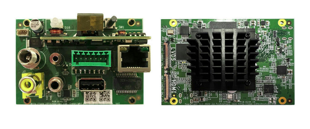 Miniature dual camera Full HD or 4K encoder boa...