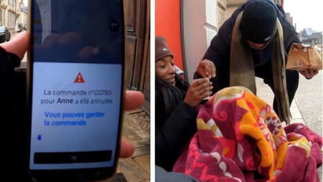 Dans cette ville française, un livreur Uber Eats offre les commandes annulées aux sans-abri | @ZeHub | Scoop.it