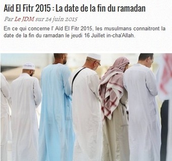 Aïd El Fitr 2015 - Google Trends - Comment déterminer la date de fin du Ramadan 2015 avec le calendrier islamique | Logiciel Gratuit Licence Gratuite | Scoop.it