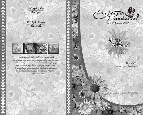 Download Desain Undangan Pernikahan 001 Corel D