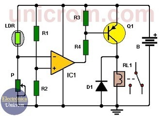 Conmutador activado por luz con Amplificador Operacional | tecno4 | Scoop.it