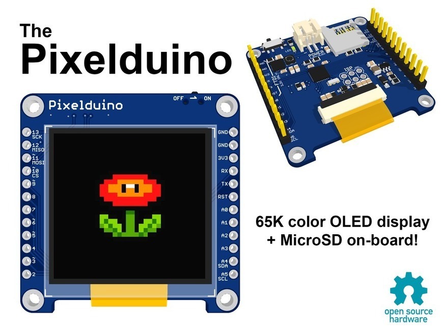 Pixelduino - The Arduino with an awesome OLED d...