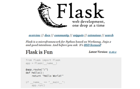 Flask: minimalismo para el desarrollo web en Python | tecno4 | Scoop.it
