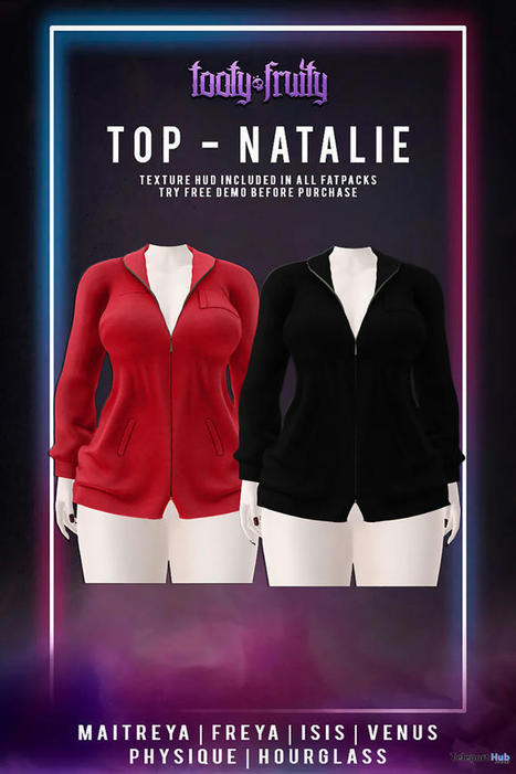 Natalie Top Fatpack Teleport Hub Group Gift by Tooty Fruity | Teleport Hub - Second Life Freebies | Second Life Freebies | Scoop.it