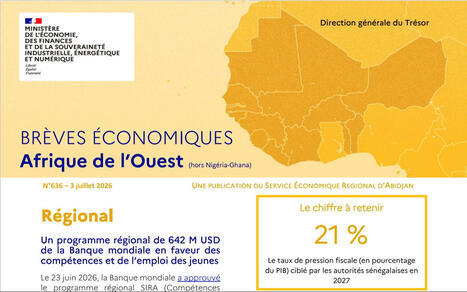 Br&egrave;ves &eacute;conomiques r&eacute;gionales d&rsquo;Afrique de l&rsquo;Ouest (hors Nig&eacute;ria-Ghana) n&deg;636 | Revue de Presse Afrique francophone par Service International de CCI Normandie | Scoop.it