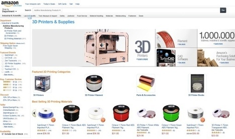 3ders.org - Amazon launches new 3D Printers & Supplies section | 3D Printer News & 3D Printing News | 3DM-Shop news | Scoop.it