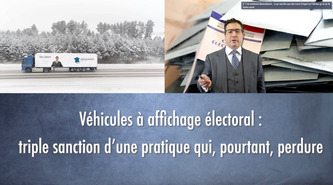 V&eacute;hicules &agrave; affichage &eacute;lectoral : triple sanction d&rsquo;une pratique qui, pourtant, perdure [article et VIDEO] | Elections - Municipales 2026 | Scoop.it