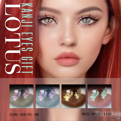 Kanji Eyes April 2022 Group Gift by LOTUS | Teleport Hub - Second Life Freebies | Second Life Freebies | Scoop.it