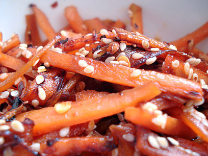 Bento filler: Easy sugarfree carrot kinpira | The Asian Food Gazette. | Scoop.it