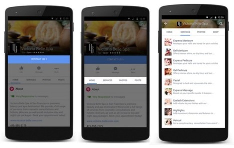 Les Pages #Facebook Reçoivent les Rubriques « Shop » et « Services » | Social media | Scoop.it