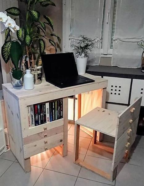 Repurposed Wooden Pallets Made Study Desk Pal